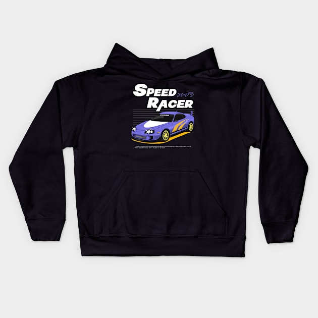 street racing Kids Hoodie by harv.merch